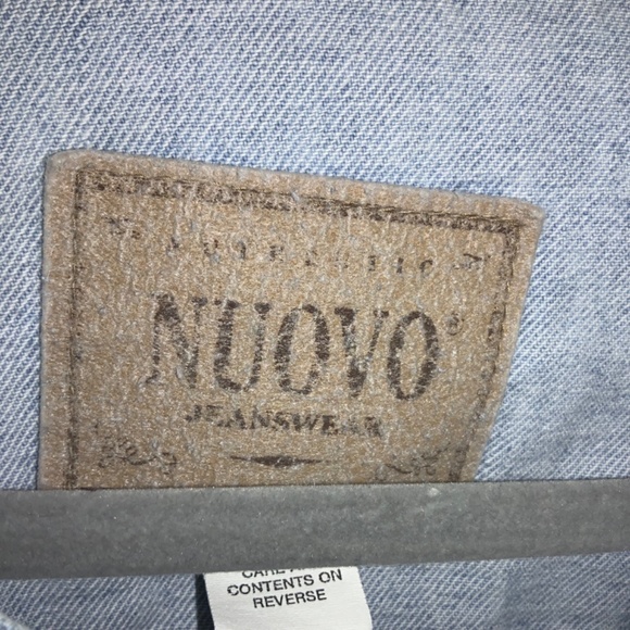 Nuovo Jeanswear Denim Jacket sz L light wash distressed 80s 90s trucker - Picture 2 of 12